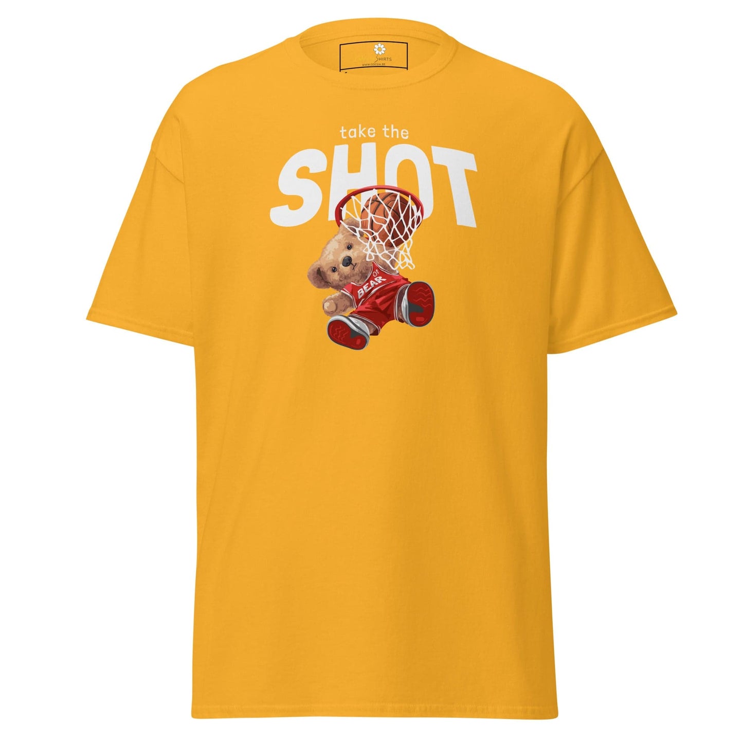 Unisex classic t-shirt - FUN TAKE THE SHOT - REGULAR - Gold / S