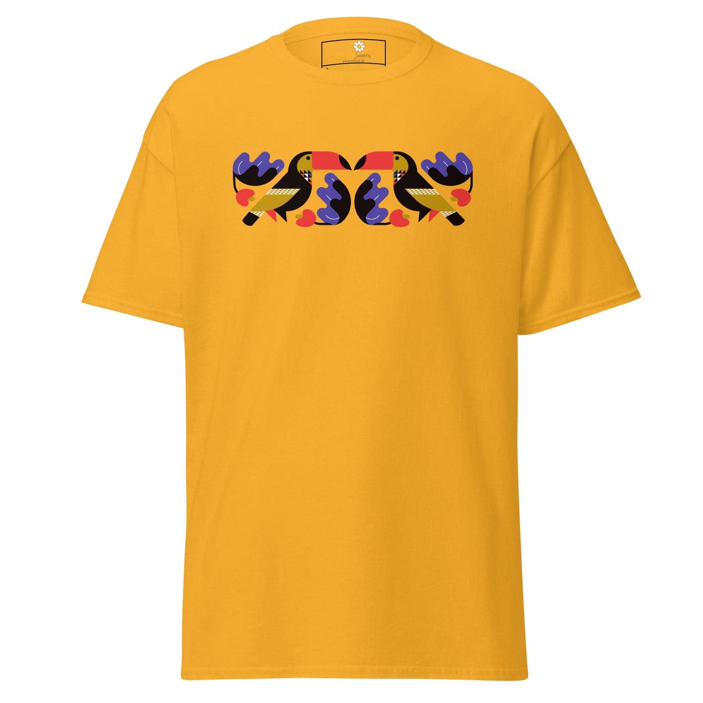 Unisex classic t-shirt - WILD LIFE TOUCAN MIRROR - REGULAR - Gold / S