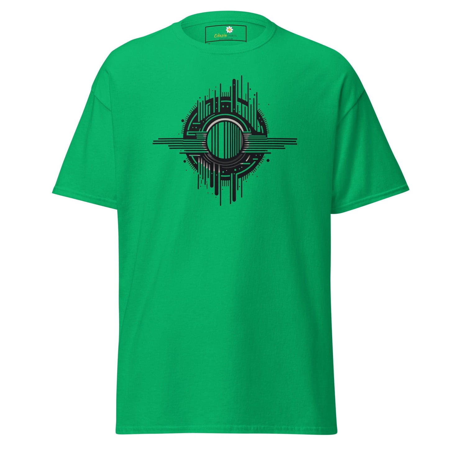 Unisex classic t-shirt - ABSTRACT SPHERE LINES - REGULAR - Irish Green / S