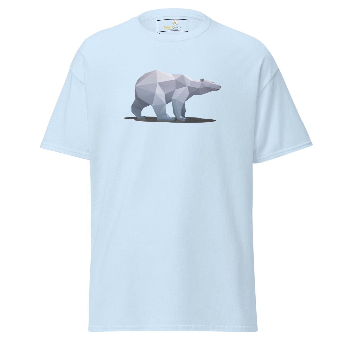 Unisex classic t-shirt - WILD LIFE ICE BEAR - REGULAR - Light Blue / S