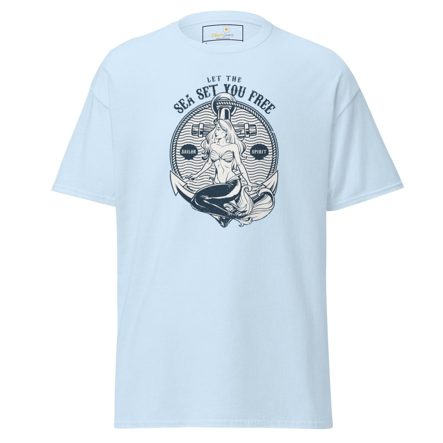 Unisex classic t-shirt - MYSTIC MERMAID SEA SET YOU FREE - REGULAR - Light Blue / S