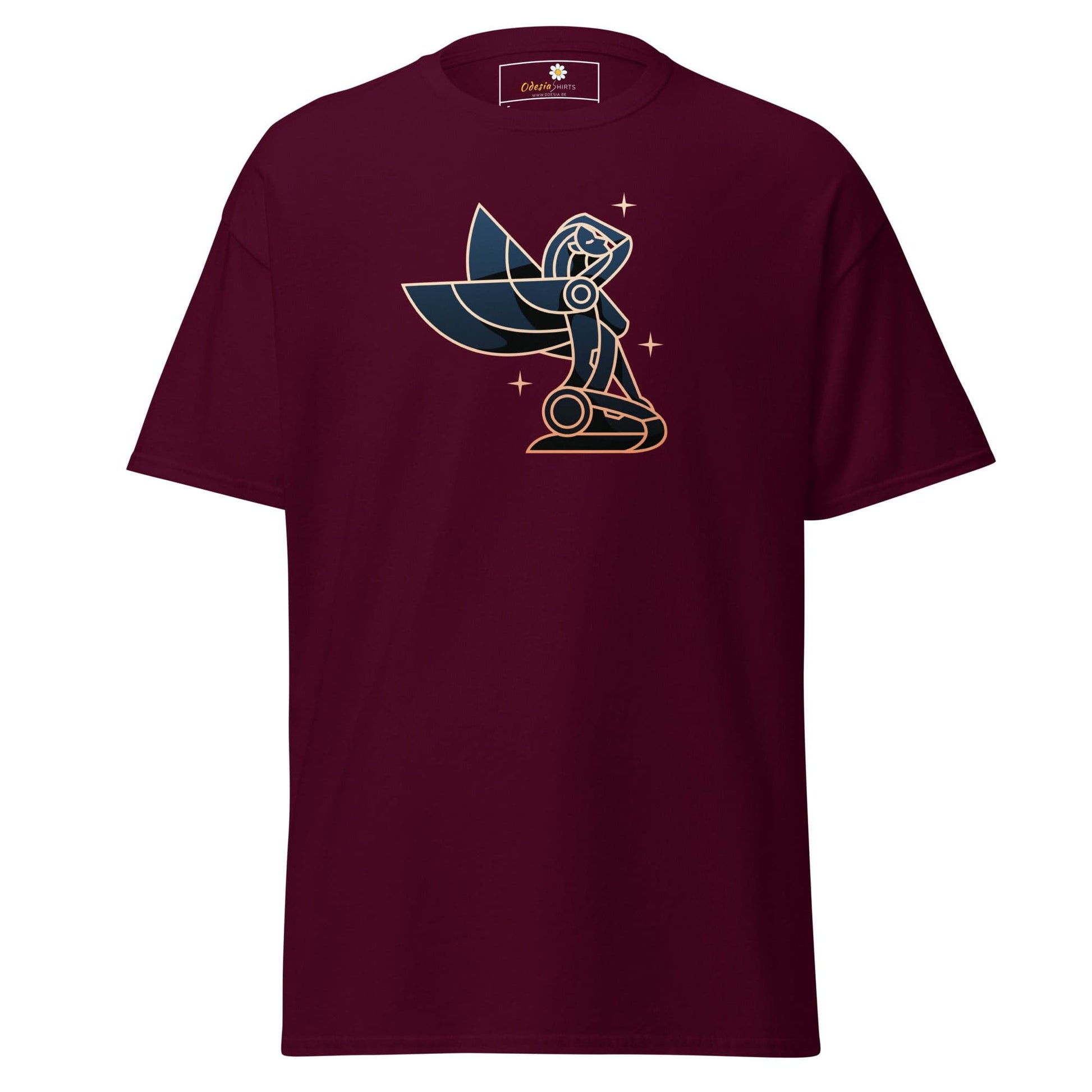 Unisex classic t-shirt - VIRGO WOMAN WINGS - REGULAR - Maroon / S