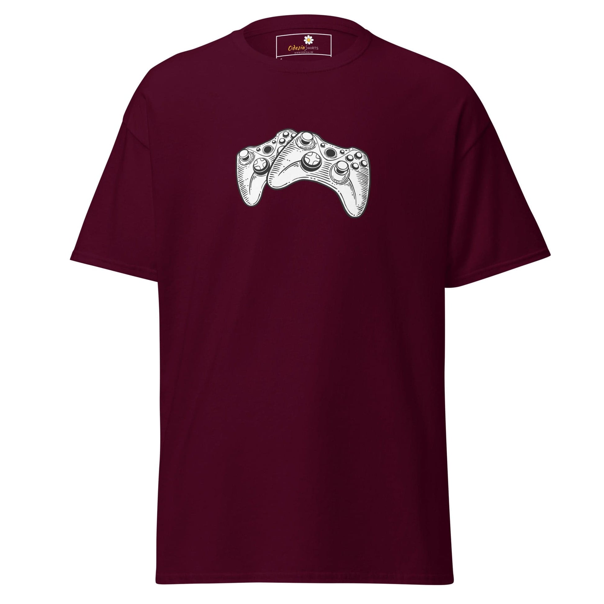 Unisex classic t-shirt - GAMERS CONTROLLERS - REGULAR - Maroon / S