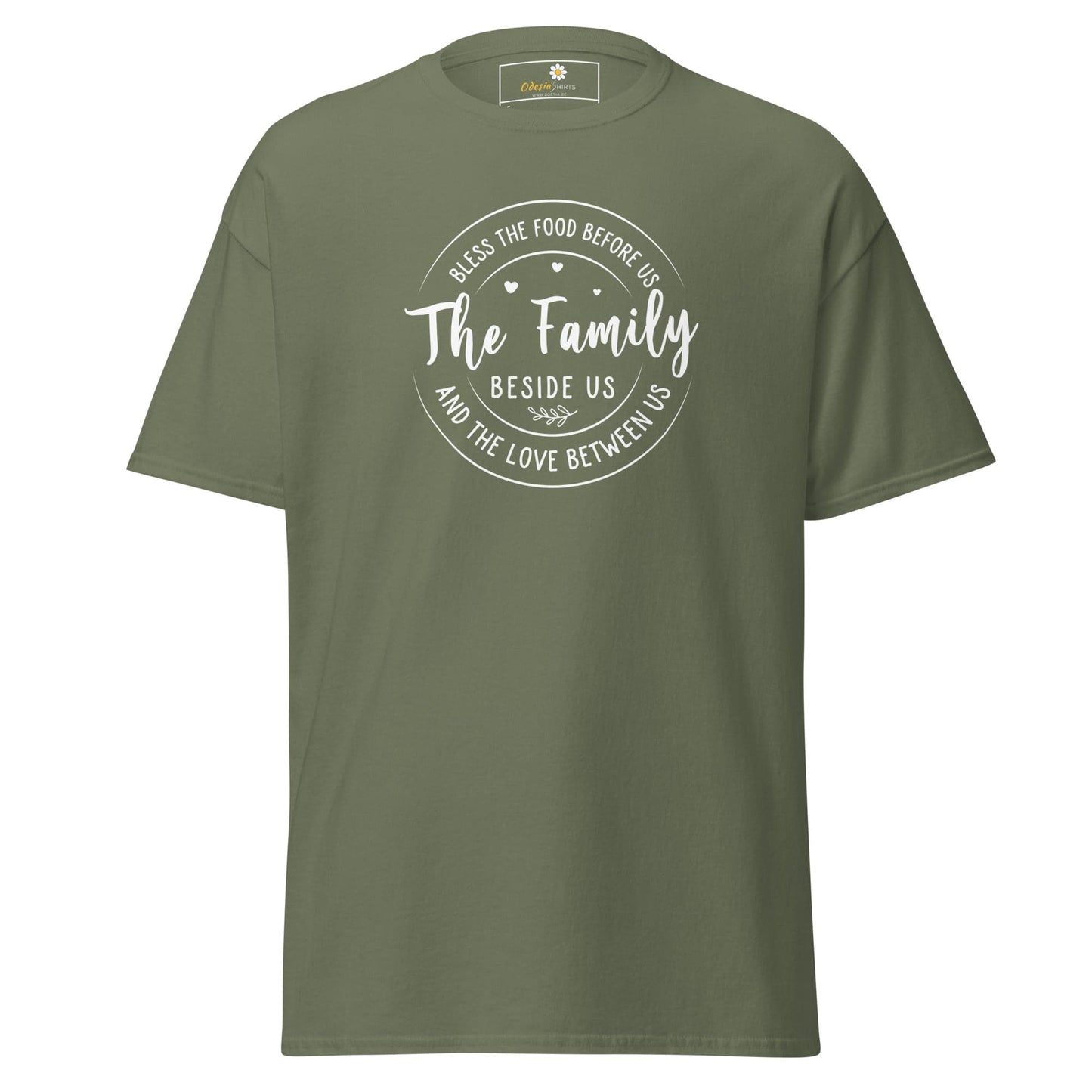 Unisex classic t-shirt - SPIRITUAL BLESS THE FAMILY - REGULAR - Military Green / S