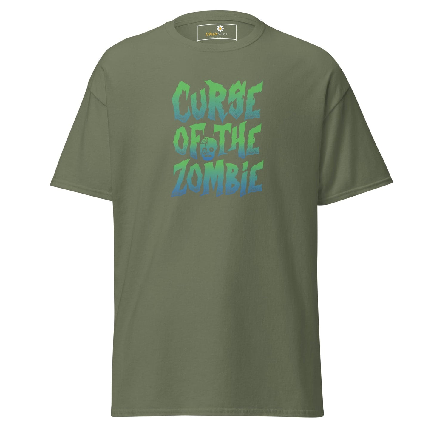 Unisex classic t-shirt - SPOOKIE CURSE OF THE ZOMBIE - REGULAR - Military Green / S