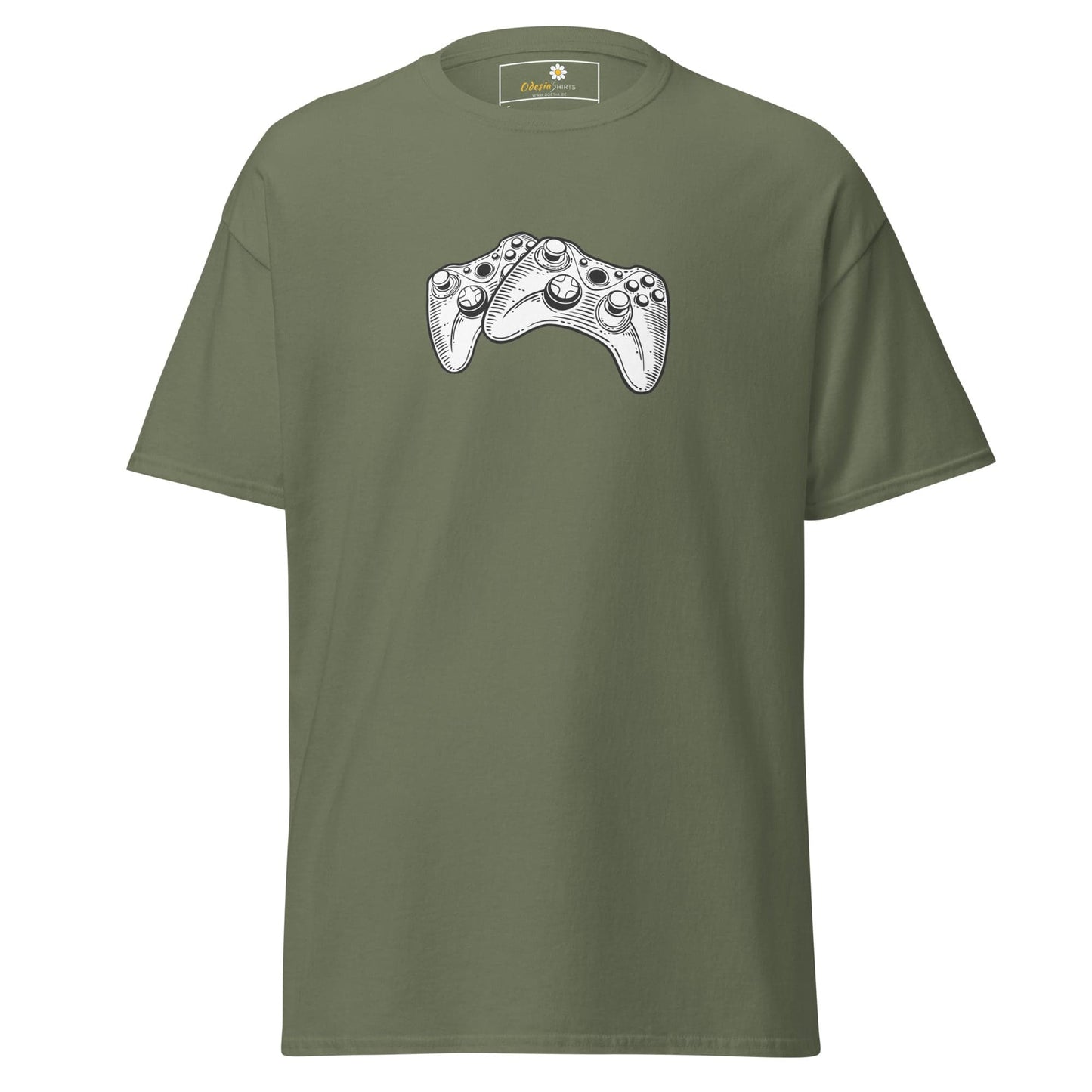 Unisex classic t-shirt - GAMERS CONTROLLERS - REGULAR - Military Green / S