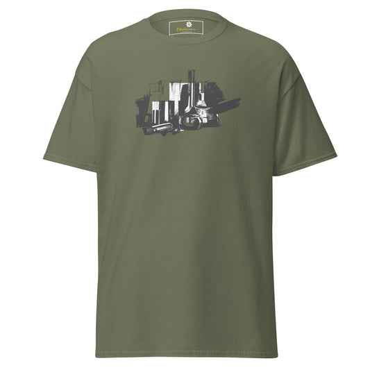 Unisex classic t-shirt - SKILLS CHEMISTRY - REGULAR - Military Green / S