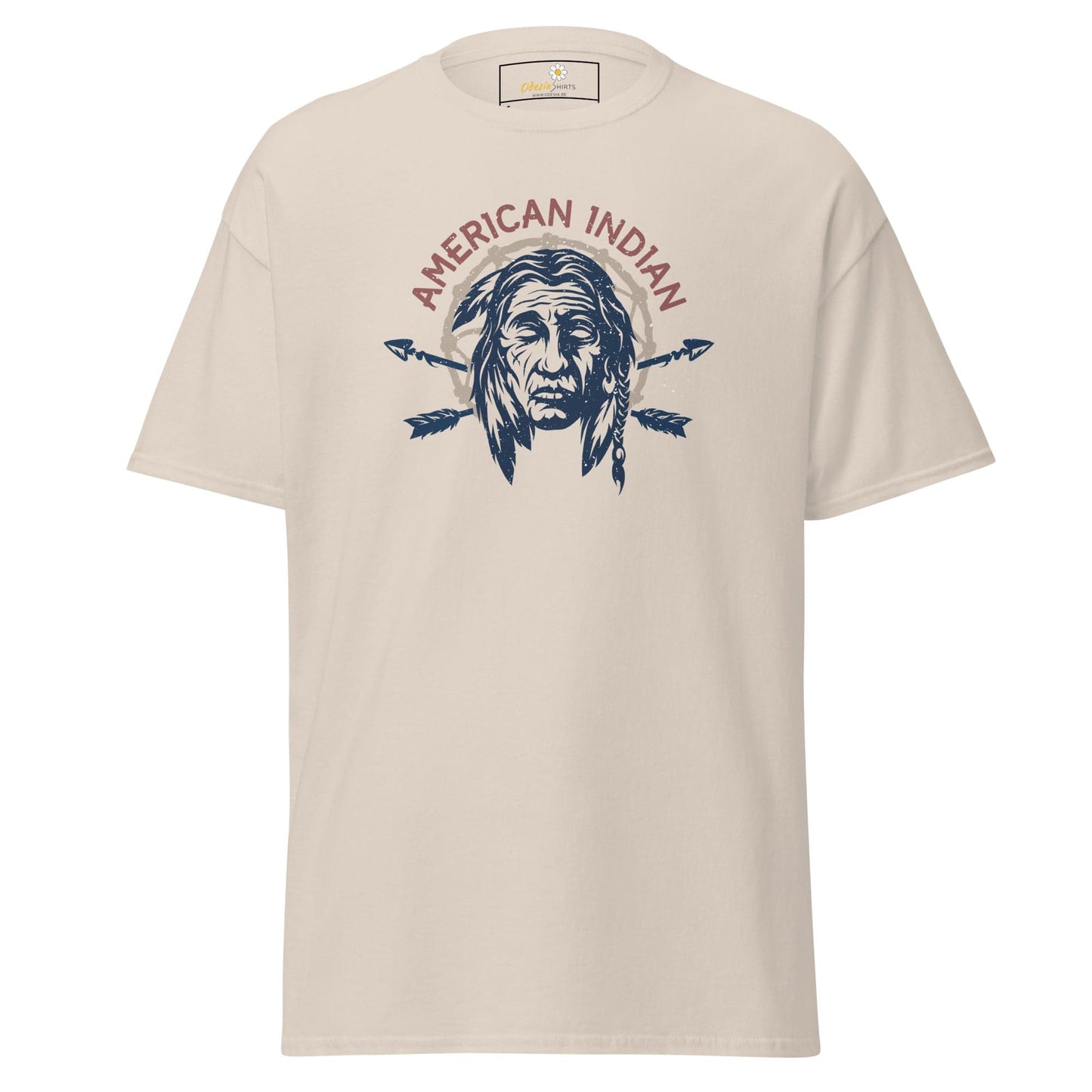Unisex classic t-shirt - VINTAGE AMERICAN INDIAN - REGULAR - Natural / S