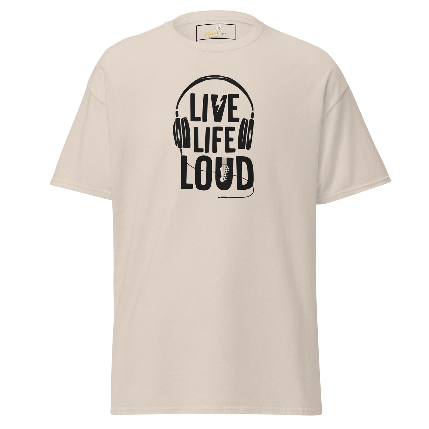 Unisex classic t-shirt - MUSIC LIVE LIFE LOUD - REGULAR - Natural / S