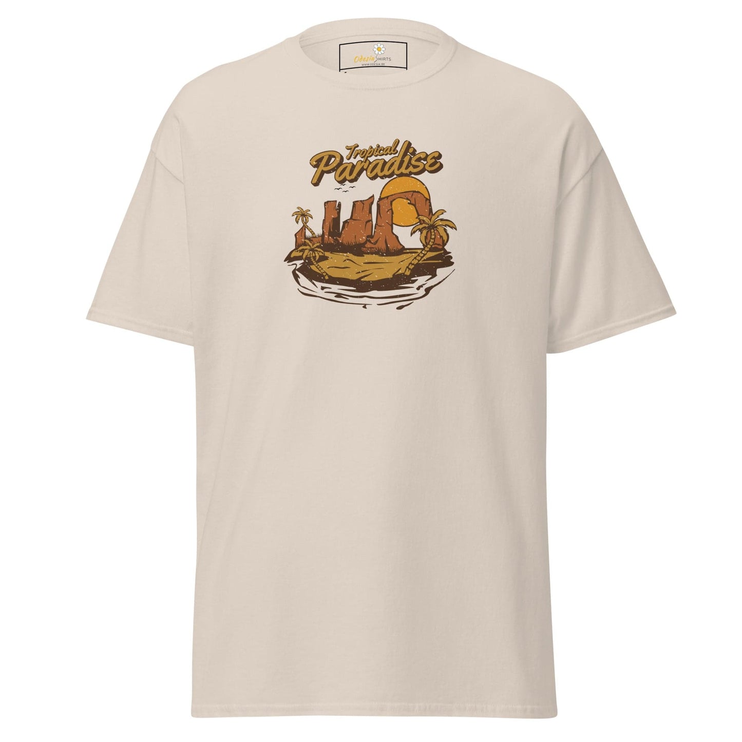 Unisex classic t-shirt - SUMMER TROPICAL PARADISE - REGULAR - Natural / S