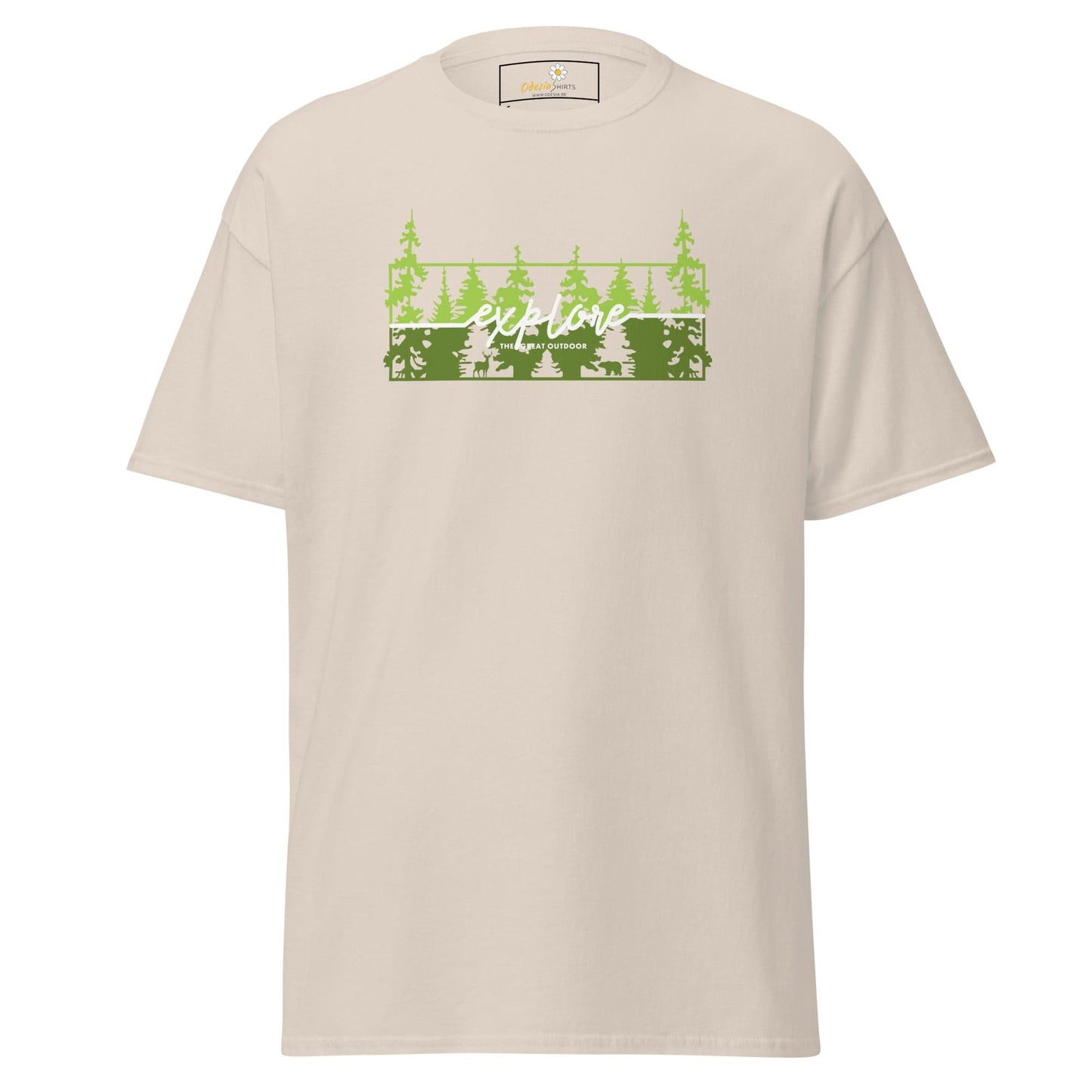 Unisex classic t-shirt - ADVENTURE EXPLORE TREES- REGULAR - Natural / S
