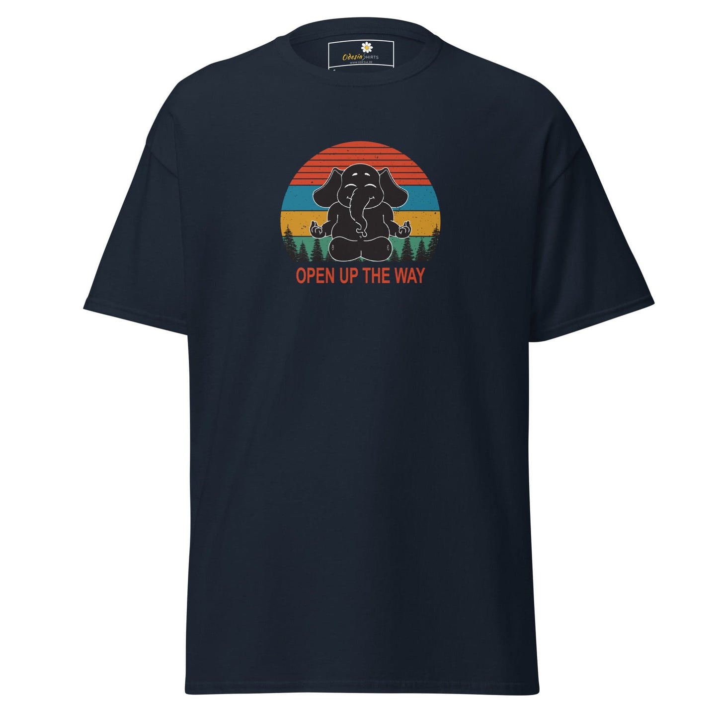 Unisex classic t-shirt - WILDLIFE ELEPHANT SPIRITUAL - REGULAR - Navy / S