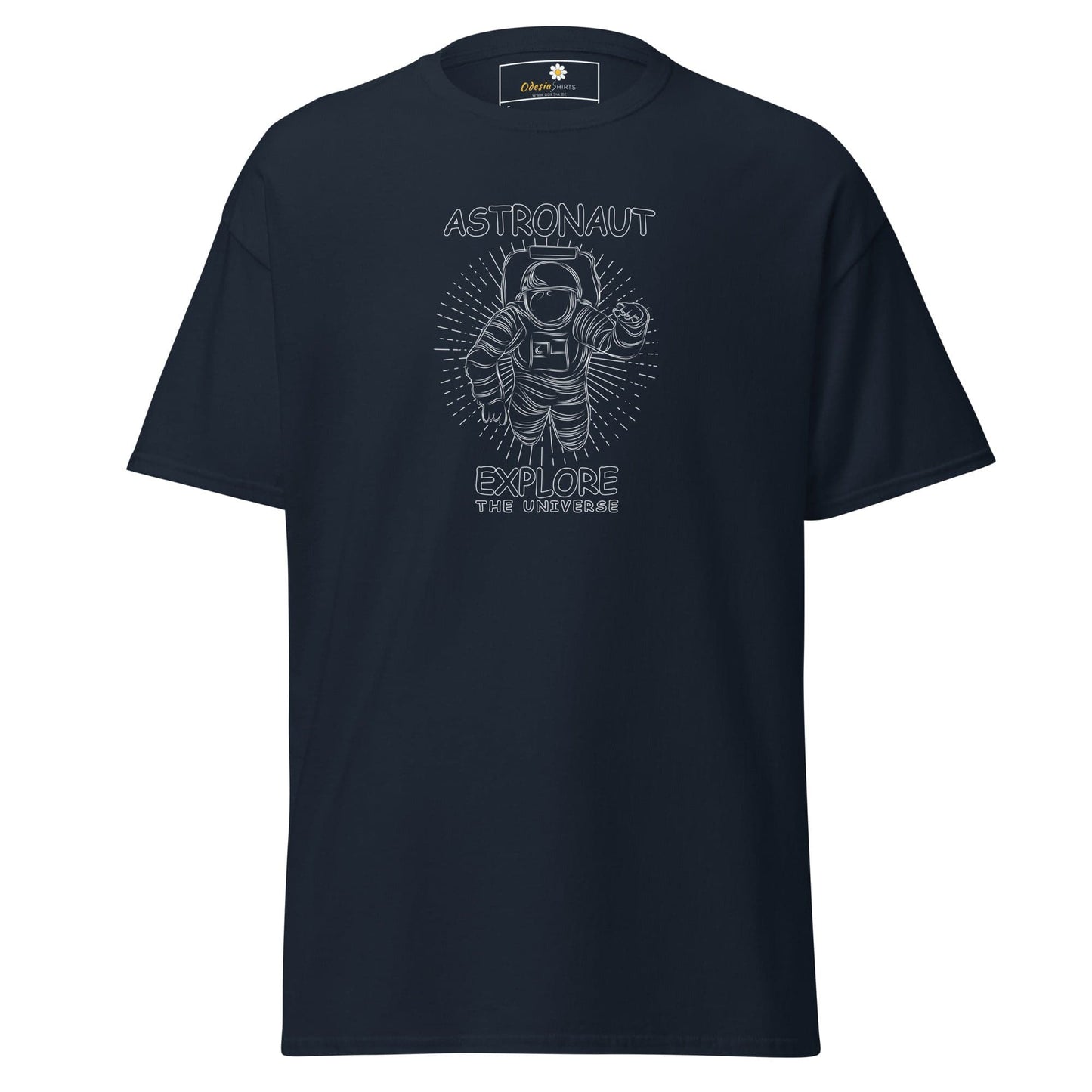 Unisex classic t-shirt - ASTRONAUT EXPLORE UNIVERSE - REGULAR - Navy / S
