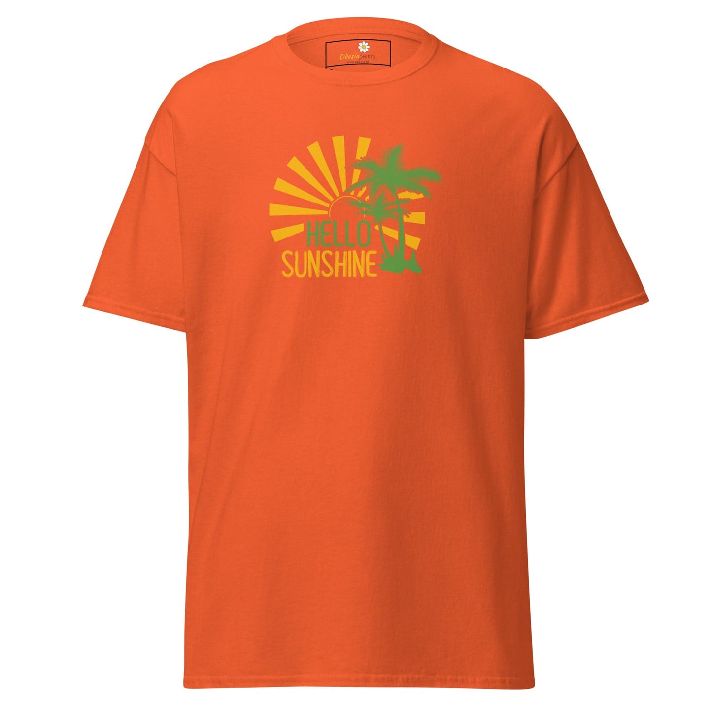 Unisex classic t-shirt - SUMMER HELLO SUNSHINE - REGULAR - Orange / S