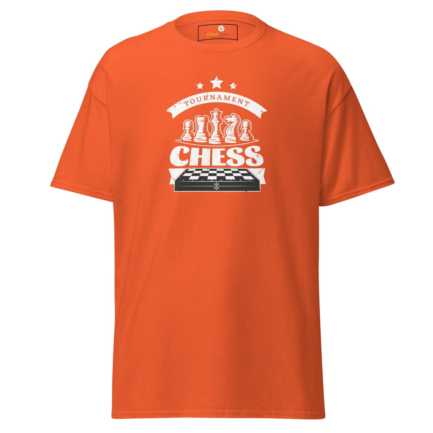 Unisex classic t-shirt - GAMERS CHESS PLAY - REGULAR - Orange / S