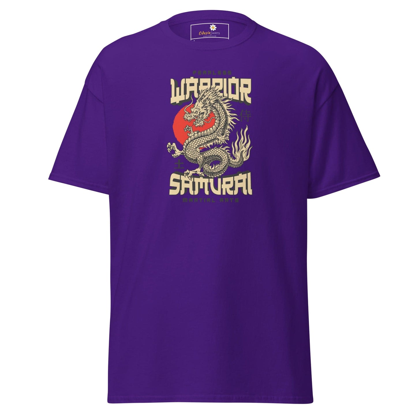 Unisex classic t-shirt - MYSTIC FEARLESS DRAGON - REGULAR - Purple / S