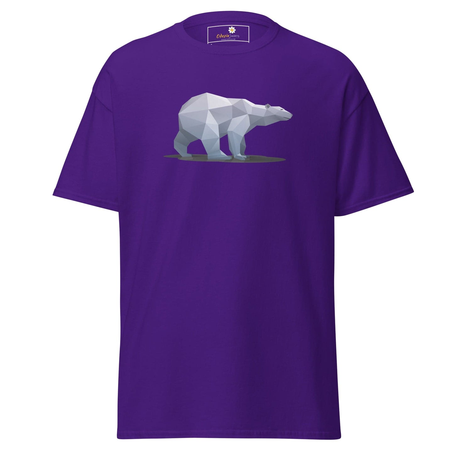 Unisex classic t-shirt - WILD LIFE ICE BEAR - REGULAR - Purple / S