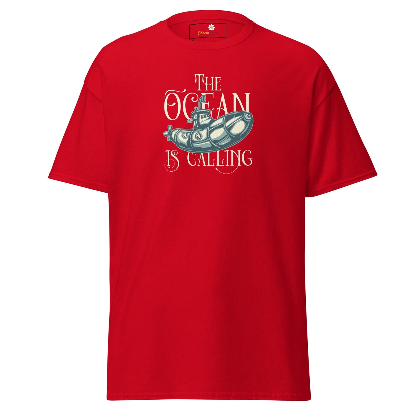 Unisex classic t-shirt - SEALIFE THE OCEAN IS CALLING - REGULAR - Red / S