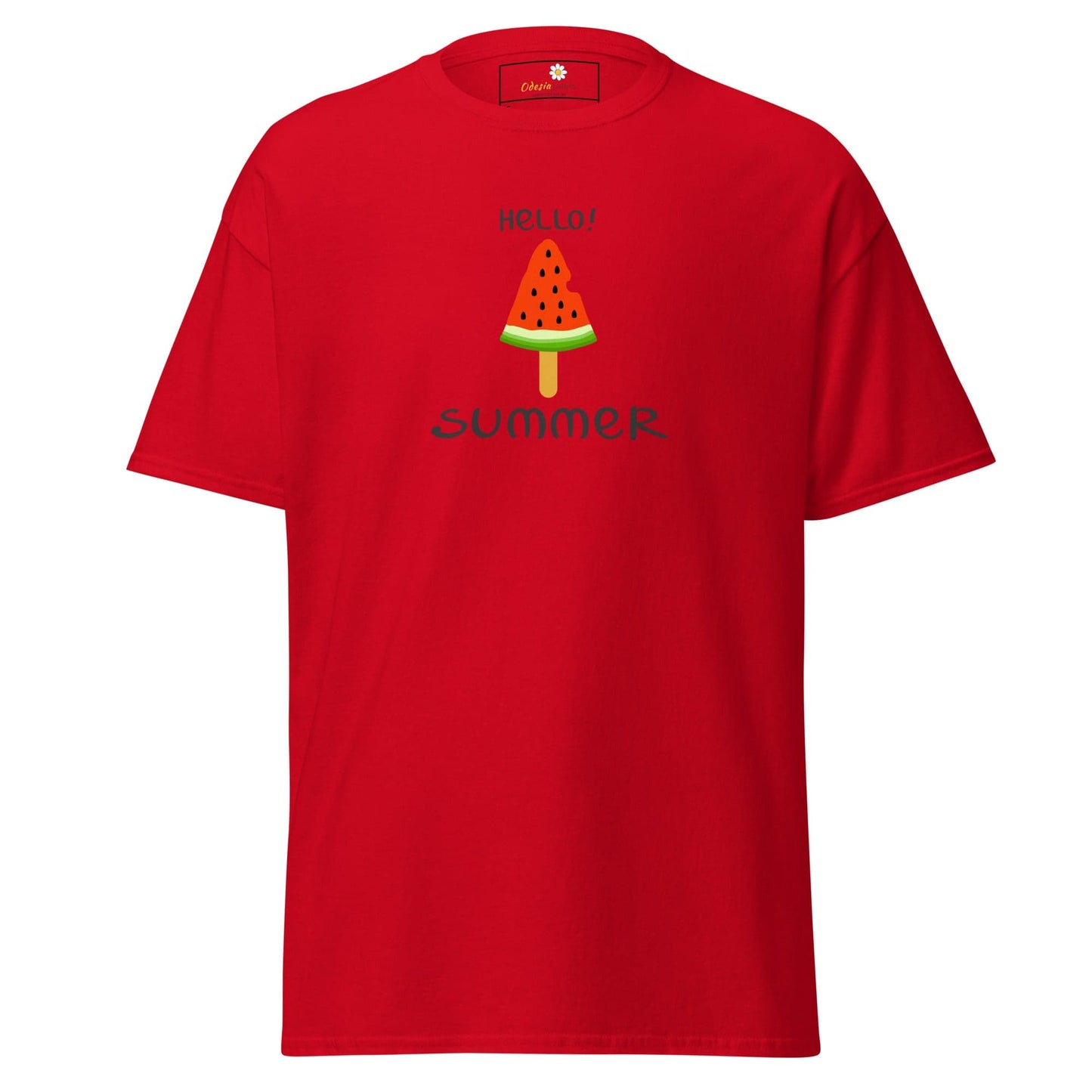 Unisex classic t-shirt - SUMMER HELLO SUMMER ICE - REGULAR - Red / S