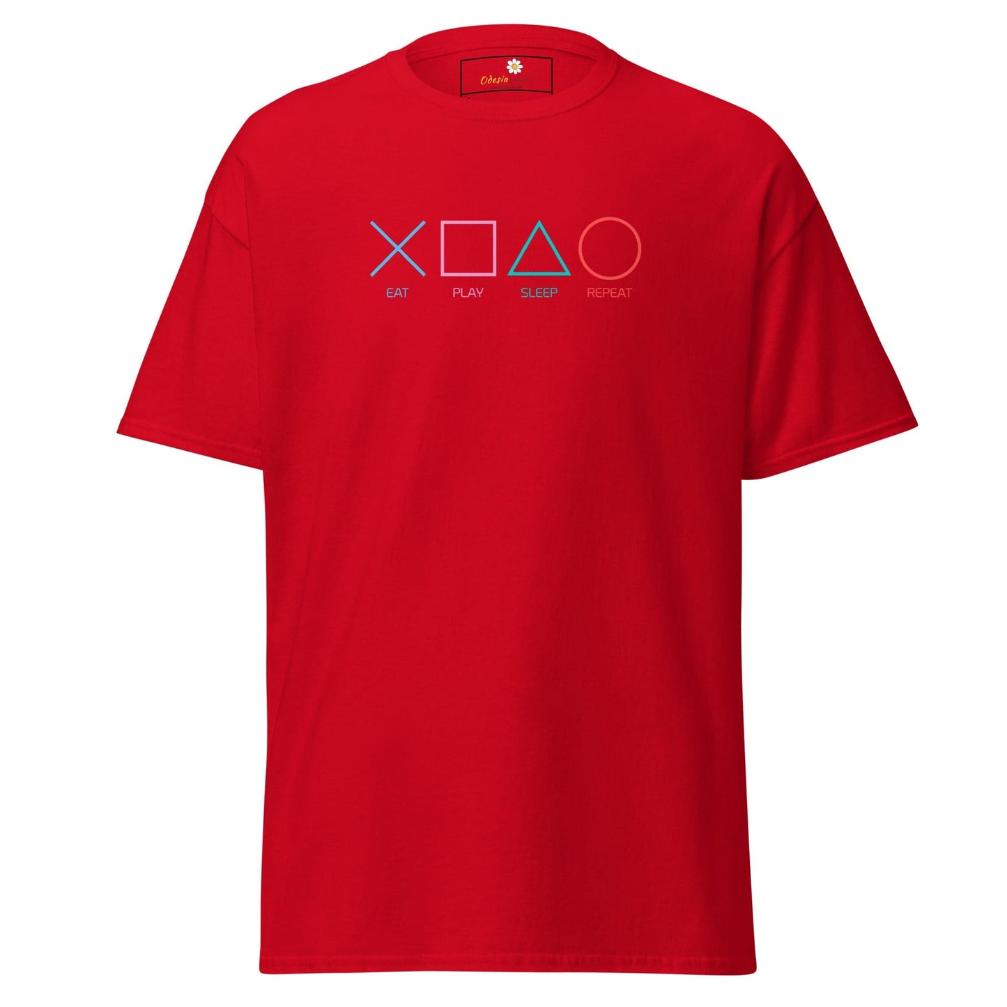 Unisex classic t-shirt - GAMERS PLAY BUTTONS - REGULAR - Red / S