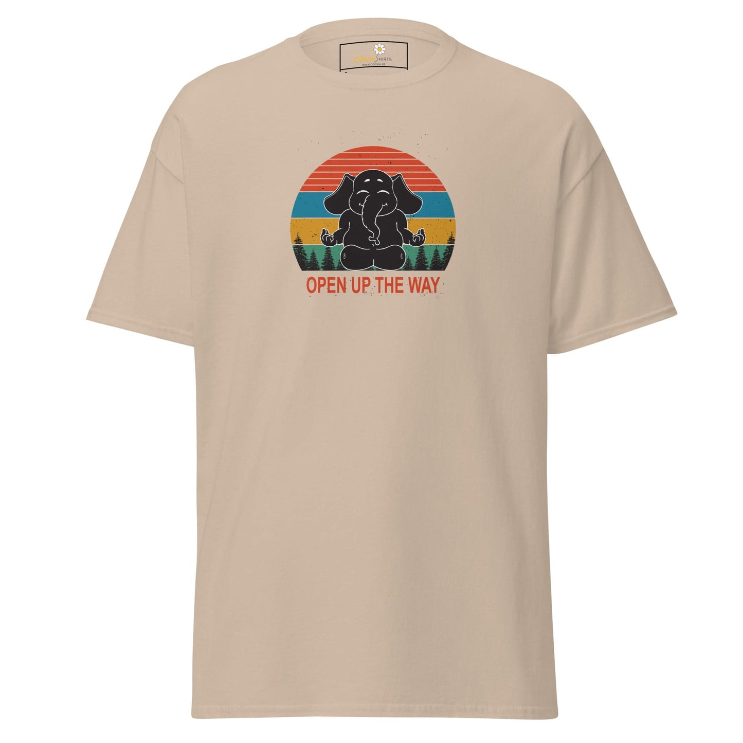 Unisex classic t-shirt - WILDLIFE ELEPHANT SPIRITUAL - REGULAR - Sand / S