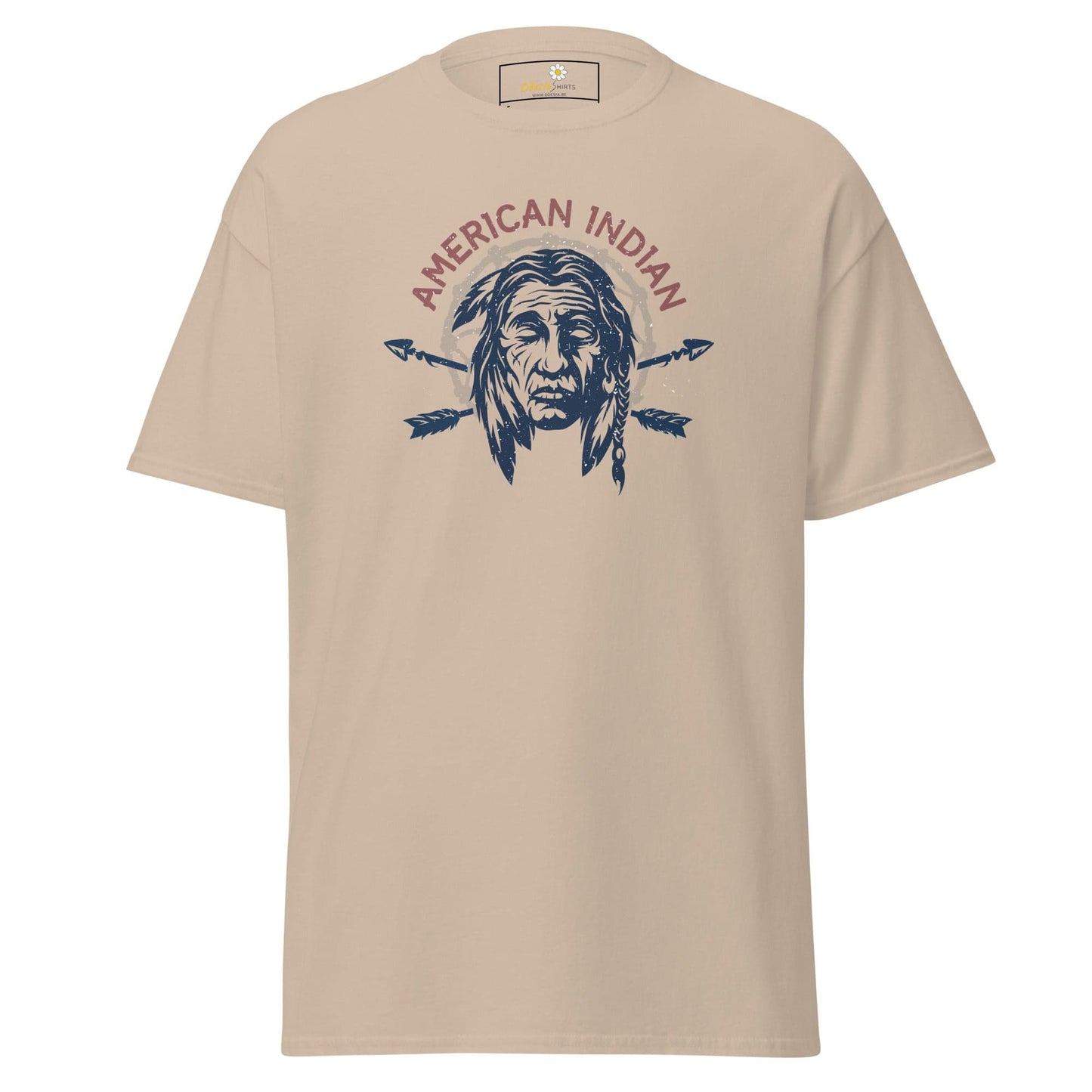 Unisex classic t-shirt - VINTAGE AMERICAN INDIAN - REGULAR - Sand / S