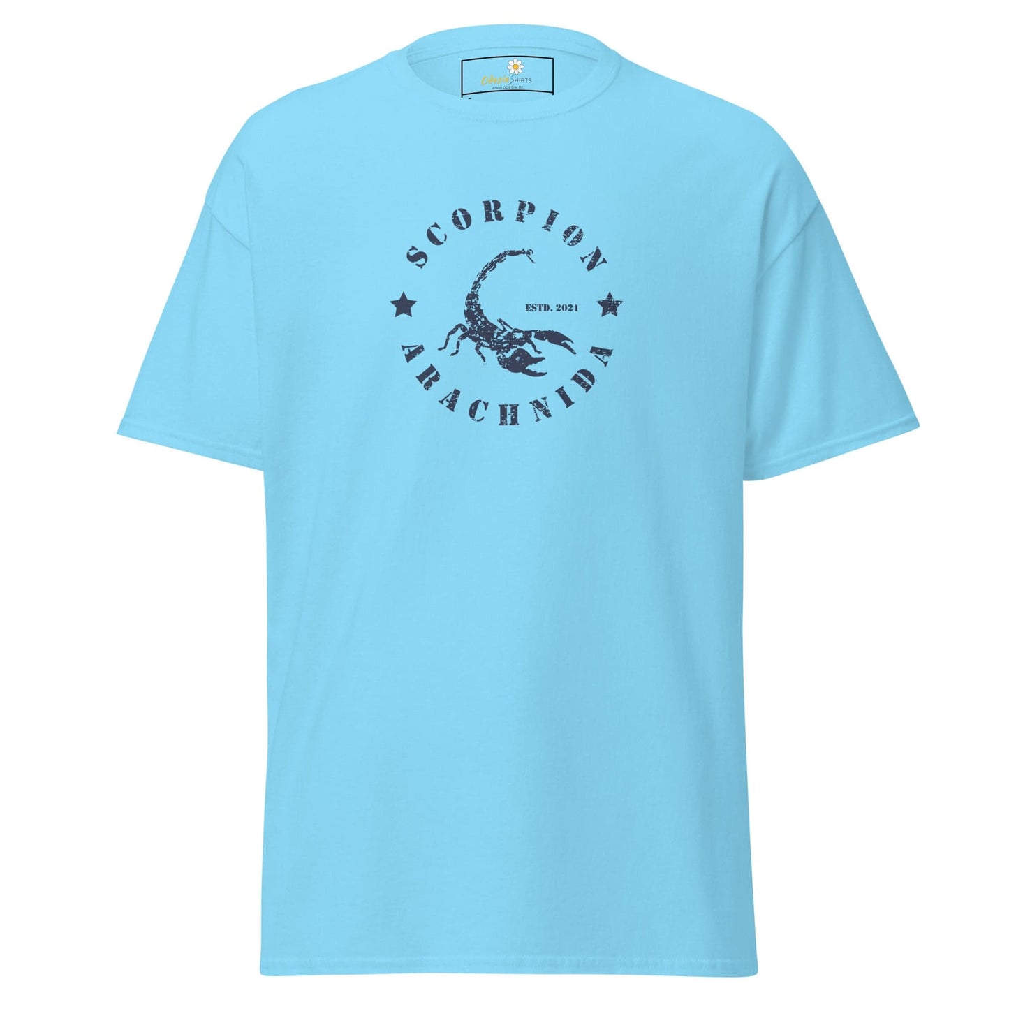 Unisex classic t-shirt - WILD LIFE SCORPION - REGULAR - Sky / S