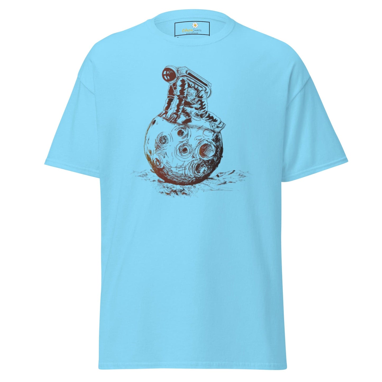 Unisex classic t-shirt - ASTRONAUT PLAYING SPACE - REGULAR - Sky / S