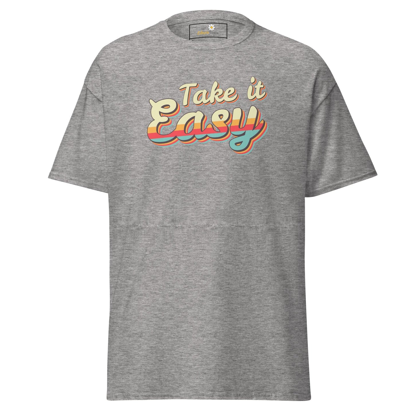 Unisex classic t-shirt - TEXT TAKE IT EASY - REGULAR - Sport Grey / S
