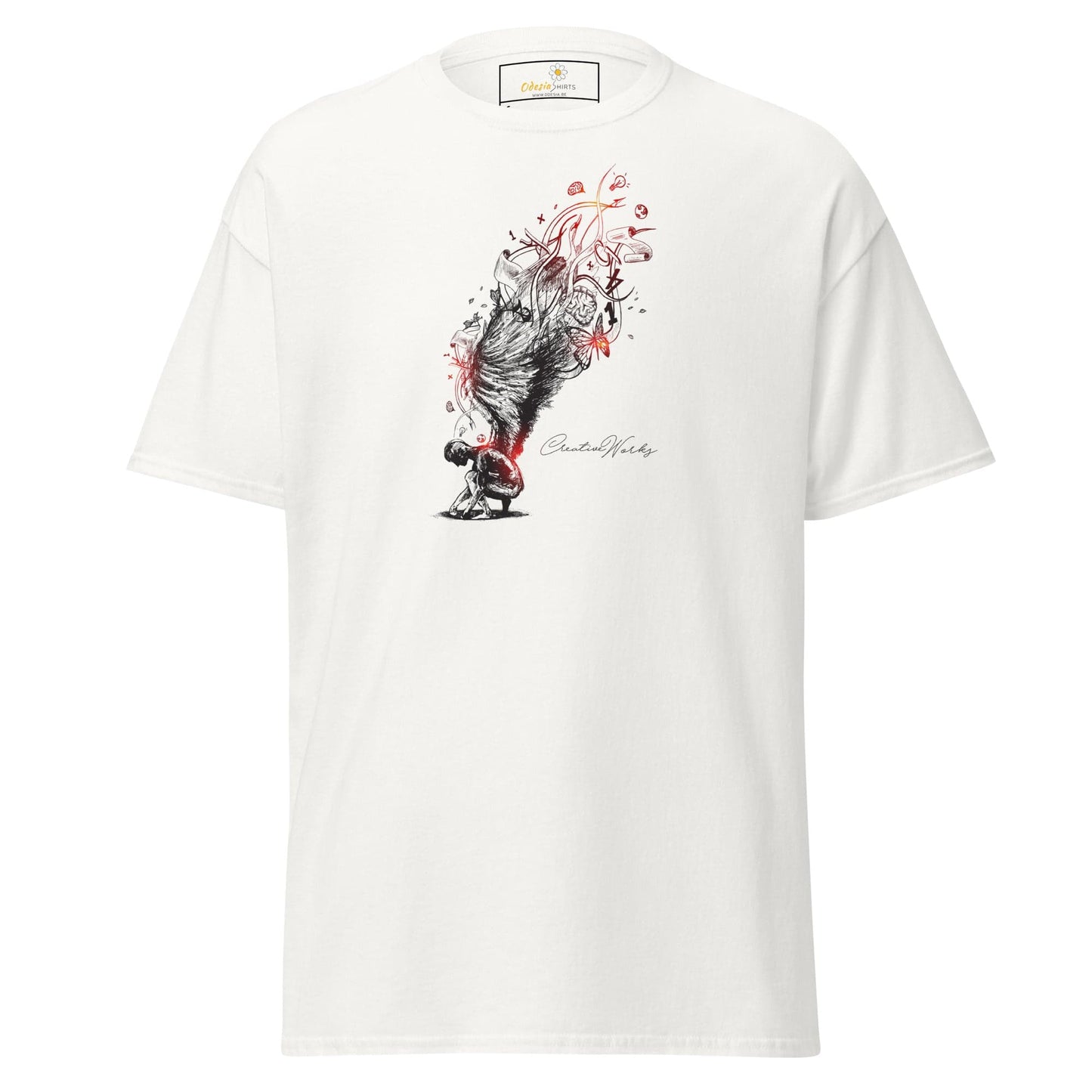 Unisex classic t-shirt - FANTASY ANGEL GLORY - REGULAR - White / S