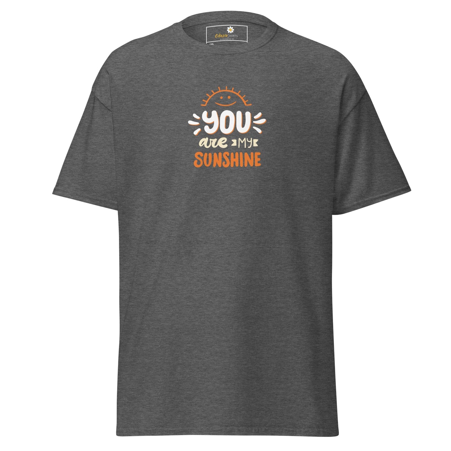 Gray T-shirt with You are my sunshine graphic from T-SHIRT DESIGN TEE collection