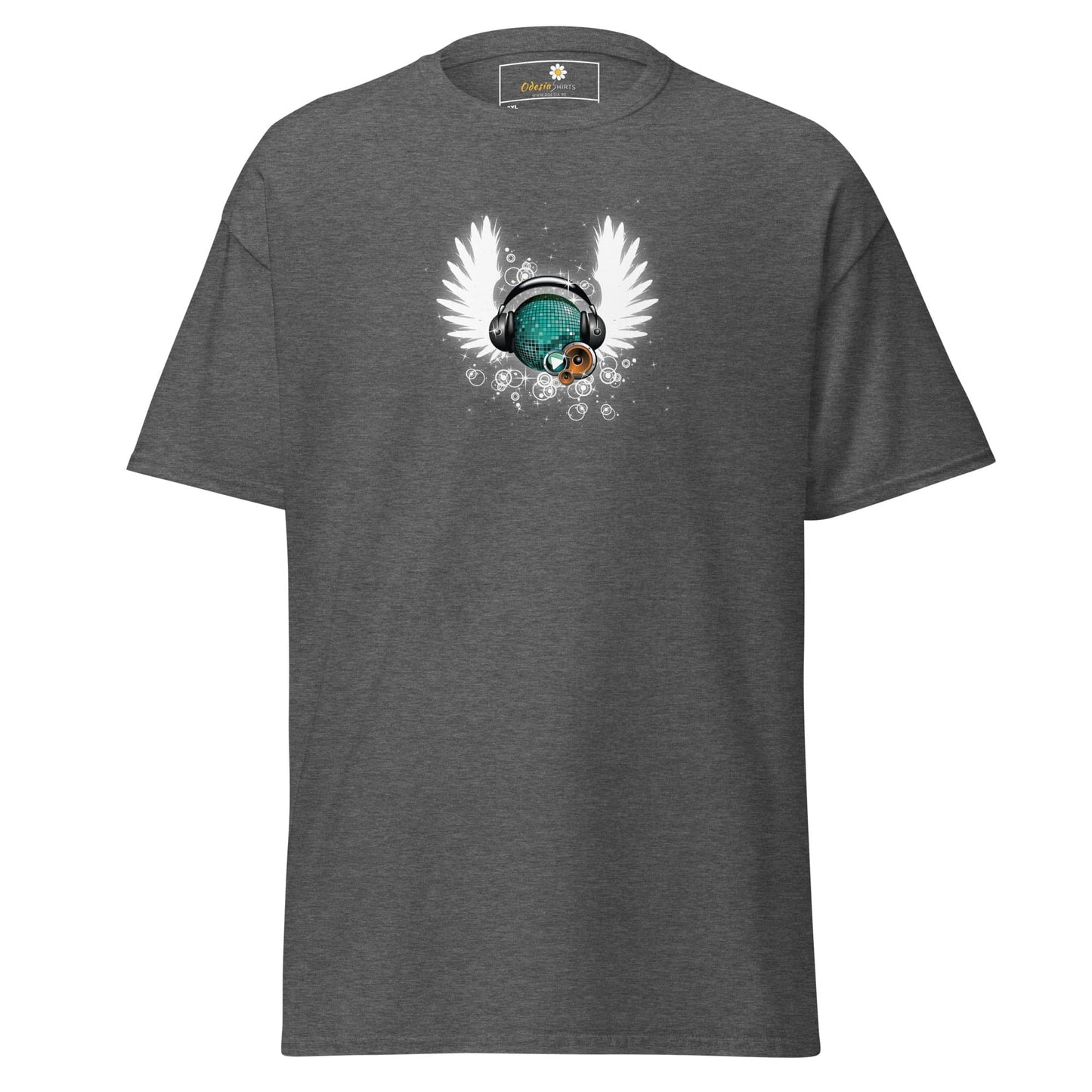 Gray T-shirt with graphic design for men and women available in 2XL to 5XL sizes