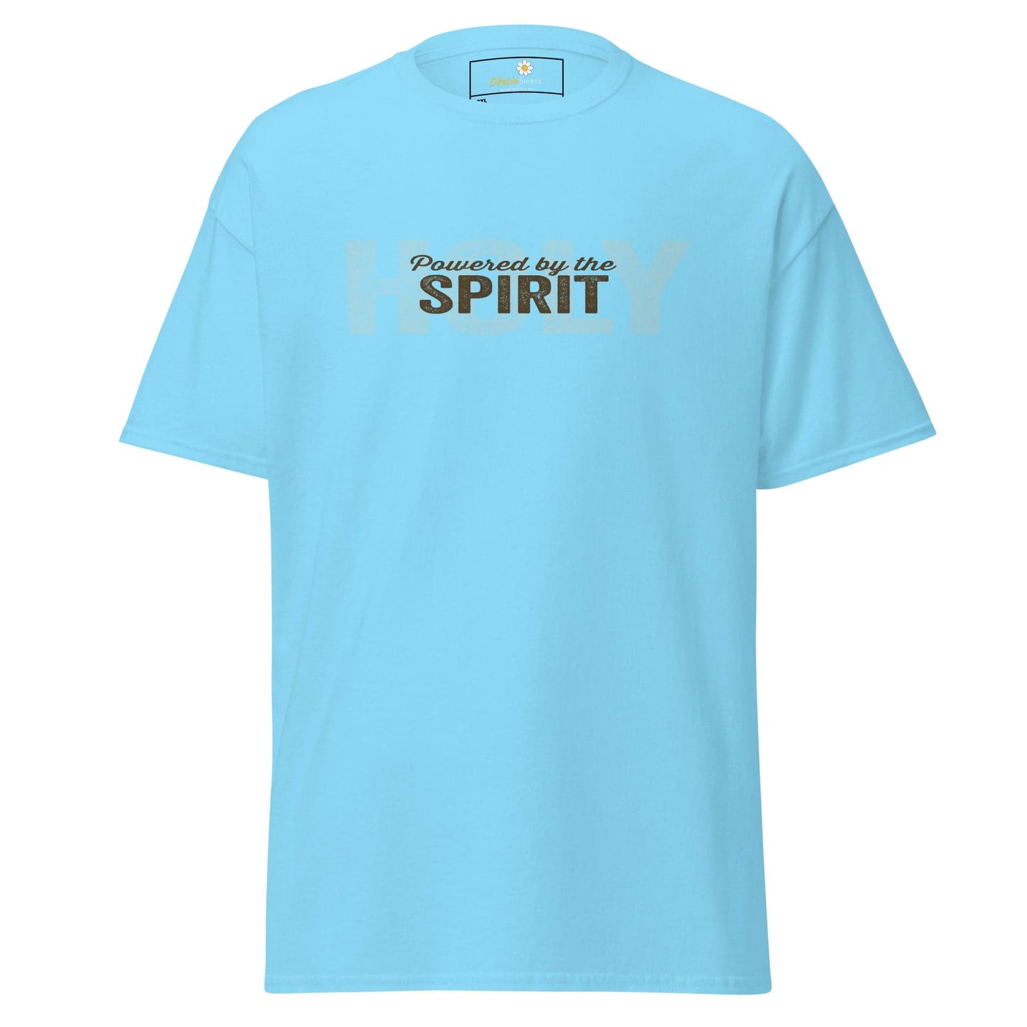 Light blue T-shirt in the T-SHIRT DESIGN TEE collection for men and women, size 2XL to 5XL